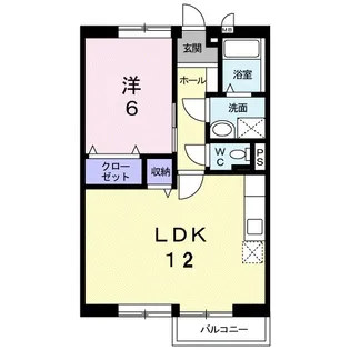 ガーデンタツミB【2階】の間取り