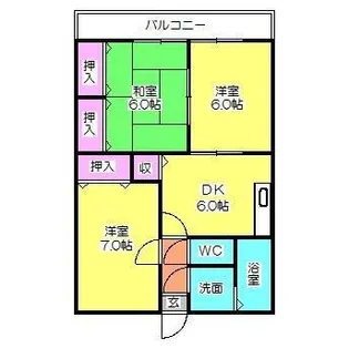 ファーストイン ビバリーヒルズB棟【1階】の間取り