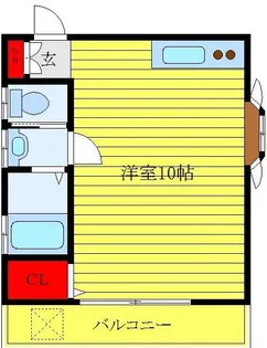 コーポ呉竹【1階】の間取り