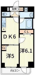 アイルグランデ東京亀有【6階】の間取り