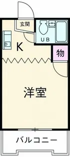 パレス弥生【1階】の間取り