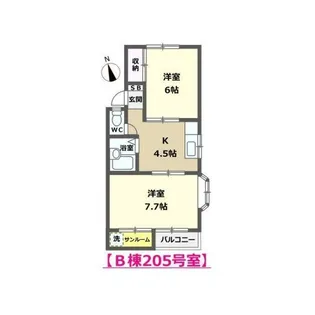 タカノパレス【2階】の間取り