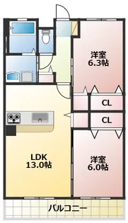 シオール参番館【1階】の間取り