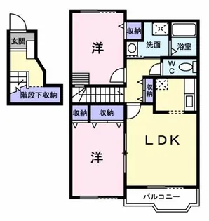 グリーンパーク野田【2階】の間取り