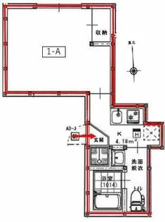 アリビオ西新井【3階】の間取り