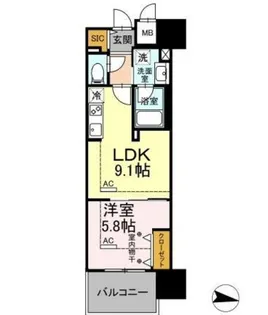 Park Avenue East【2階】の間取り
