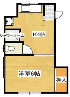 第二本多荘【1階】の間取り