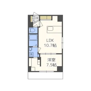 TROIS 1st【8階】の間取り