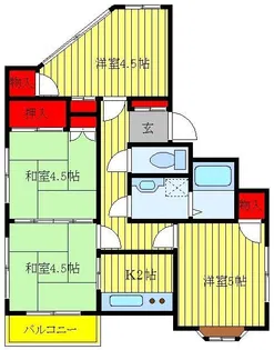 パークサイドR【3階】の間取り