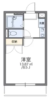 レオパレス美堀【2階】の間取り