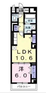 ディアコート本厚木【01】【2階】の間取り