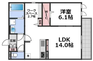 スペチアーレ巽中 A棟【3階】の間取り