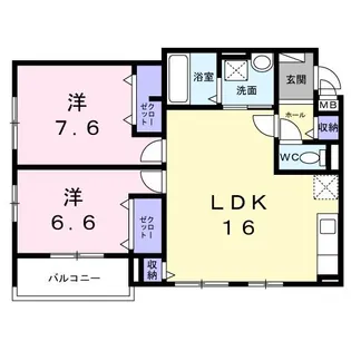 コンチェルト【2階】の間取り