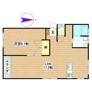 シャトー都の間取り