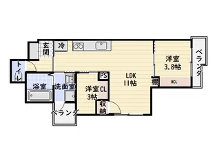 KANOA【5階】の間取り