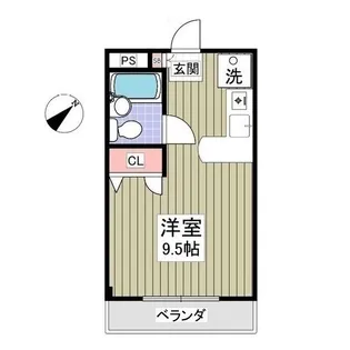 シティハイツ【2階】の間取り