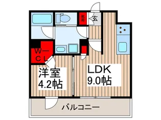 シティインデックス蕨II【12階】の間取り