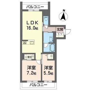 ラパン ド フォレ【3階】の間取り