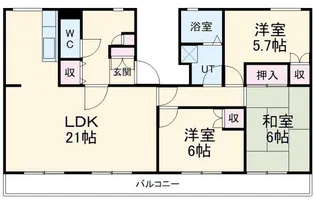 ファティリティ稲沢 4号棟【1階】の間取り