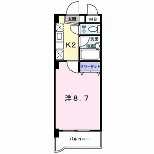 ソレイユ・ヒロ・上水前寺【2階】の間取り