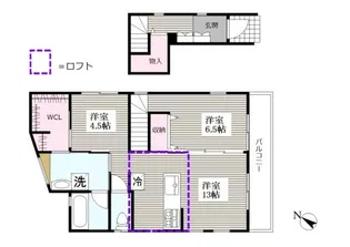 メゾン・ド・ボヌールIII【2階】の間取り