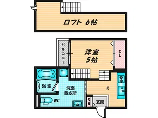 プログレス長瀬【2階】の間取り