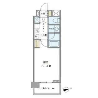 バンクサイドコート常盤【2階】の間取り