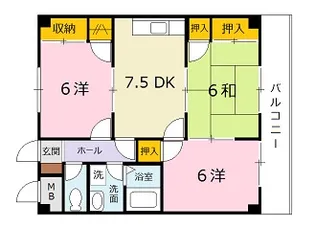 メゾンKS【3階】の間取り