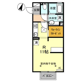 ジェイド箱森II【1階】の間取り