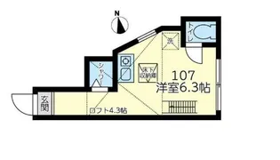 ユナイト田浦ロペス・ホルティージョ【1階】の間取り