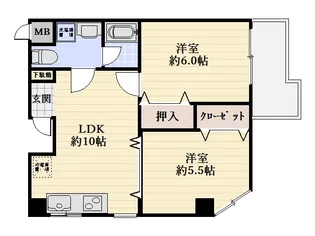 ハイムタカノ【4階】の間取り