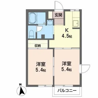ノーブル・メゾン【2階】の間取り