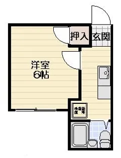 ベルテKOYAMA【1階】の間取り