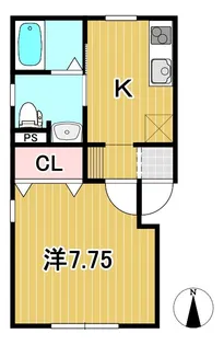 FTハイツ【1階】の間取り