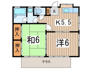イザワコーポ【1階】の間取り