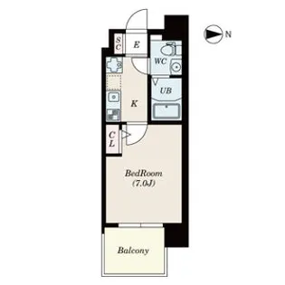 セレニテ三国プリエ【10階】の間取り