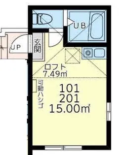 ユナイト南太田メディシス【2階】の間取り