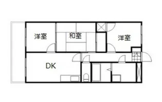 アルファ東古松II【3階】の間取り