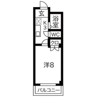 ベルズ有松A棟【2階】の間取り