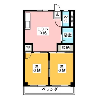 メゾン  サンリフレッシュ【3階】の間取り