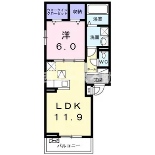 コンフォートしき【1階】の間取り