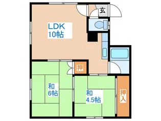 愛マンション【2階】の間取り