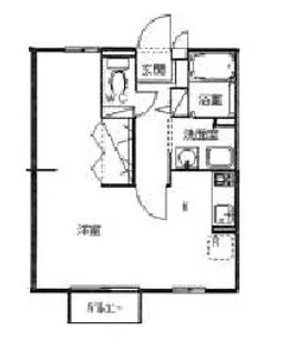 茨城県ひたちなか市大字中根【アパート】の間取り