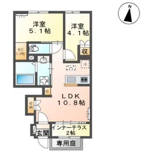 ジョリ【1階】の間取り