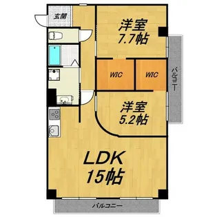 フジハイツ【4階】の間取り