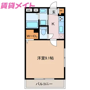 AUGUSTA(オーガスタ)【1階】の間取り