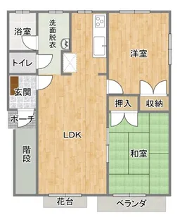 エストリジェールII【1階】の間取り