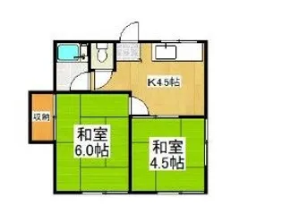 旭荘【2階】の間取り