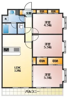 LIVE【3階】の間取り