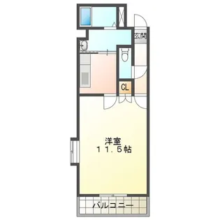 クリスタルハイツ【2階】の間取り
